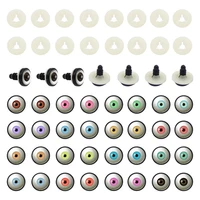 julie wang 10 pairs 14mm glass safety human eyes round pupil buttons with washer toy doll eyeball jewelry making accessory