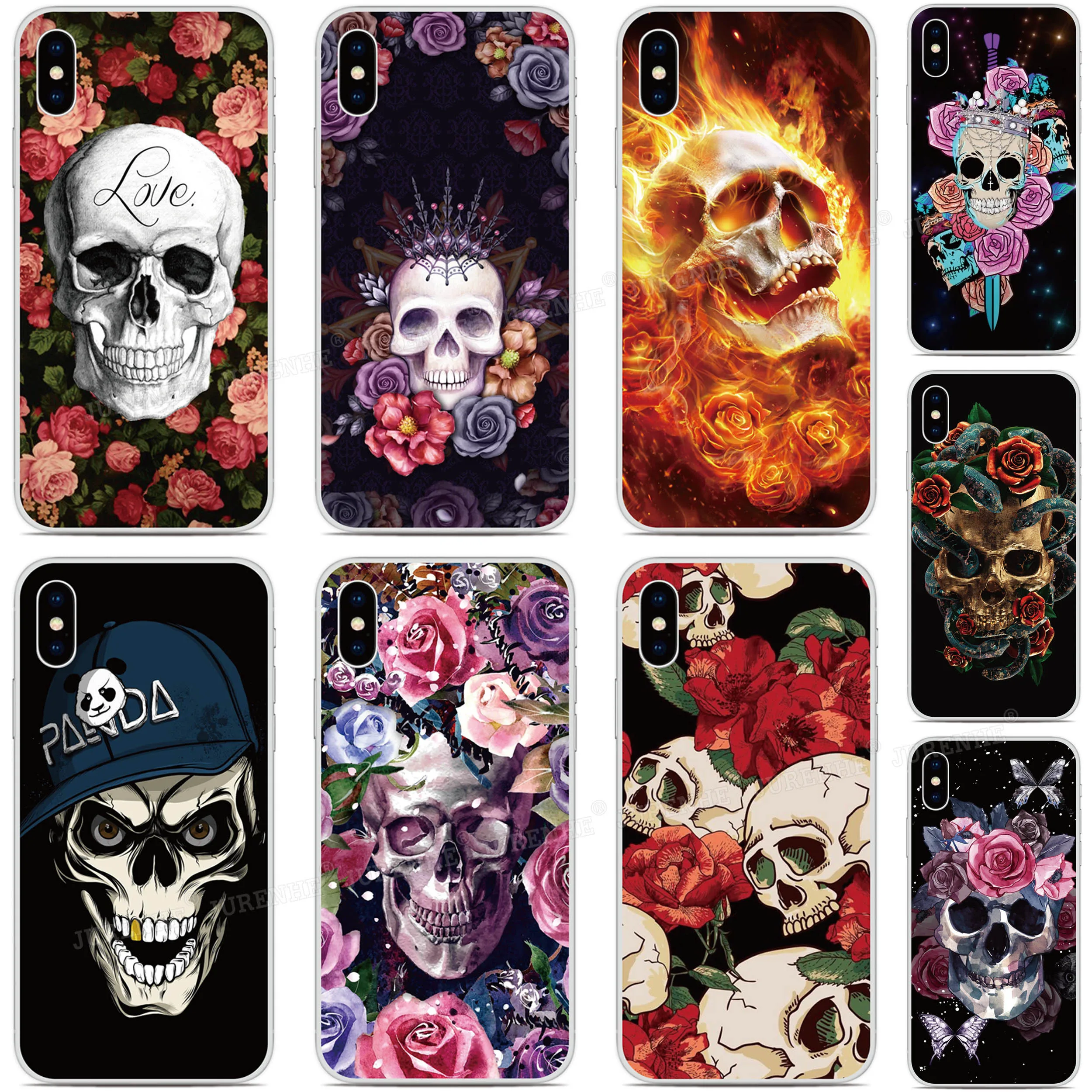 Чехол для телефона с цветком черепа UMIDIGI G100 G9A G9C G9T G9 5G G6 Note 90 90C 90A G5A G5 Mecha A16 A15 A13 Pro Max