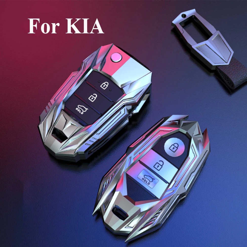 

Чехол для автомобильного ключа из цинкового сплава, чехол для Kia K2, K3, K4, K5, Sportege 3, 4, Rio 3, Picanto Stinger, аксессуары для автомобильных ключей