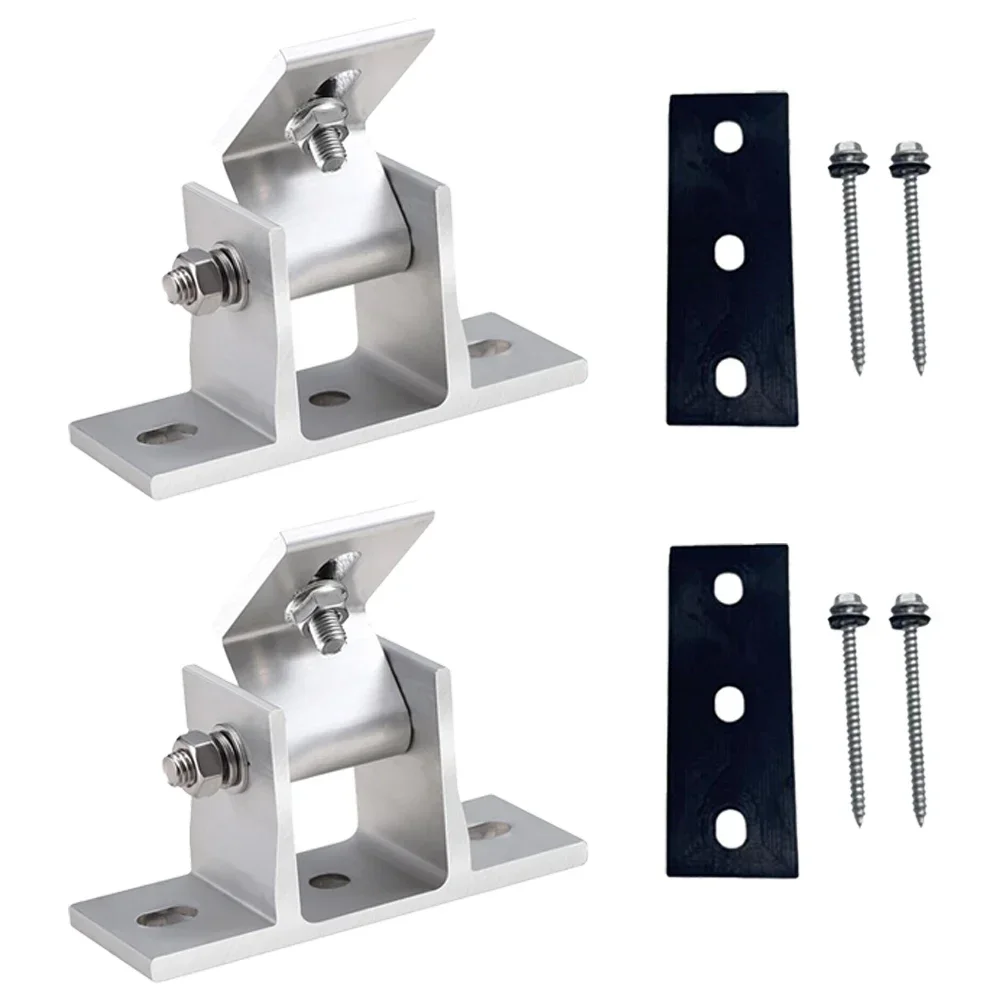 4 комплекта Регулируемый Монтажный кронштейн для солнечной панели зажим
