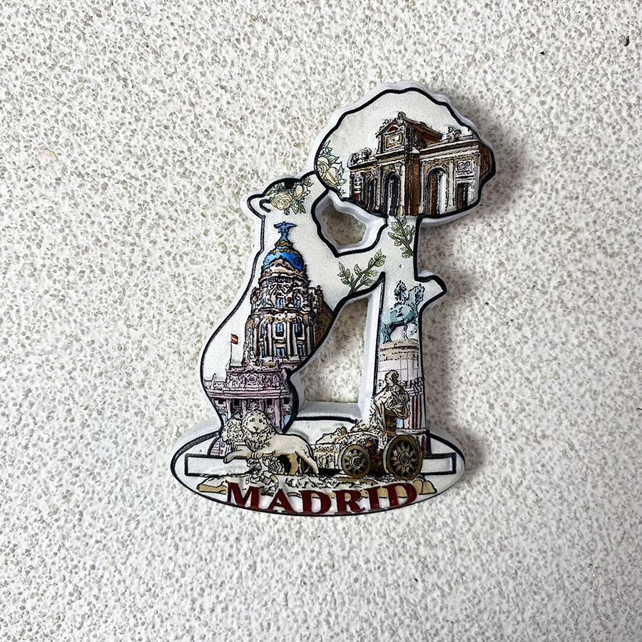 Сувениры для путешествий по миру Мадрида 3D магнитные наклейки на холодильник