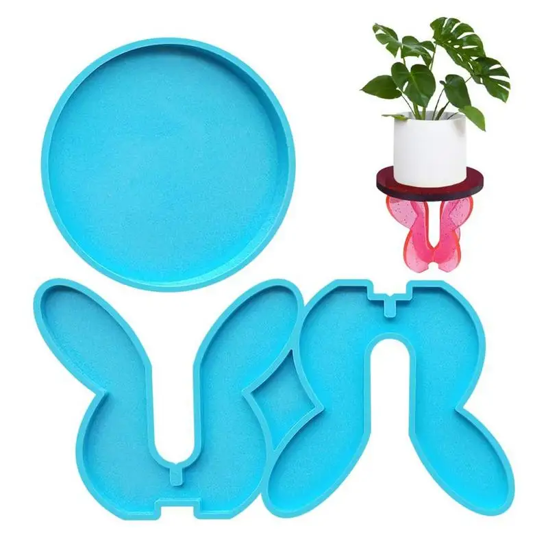 

Potted Plant Stand Resin Mold Plant Holder Silicone Mold For Plant Racks Coasters Coffee Racks Bowl Matsdecorative Mats