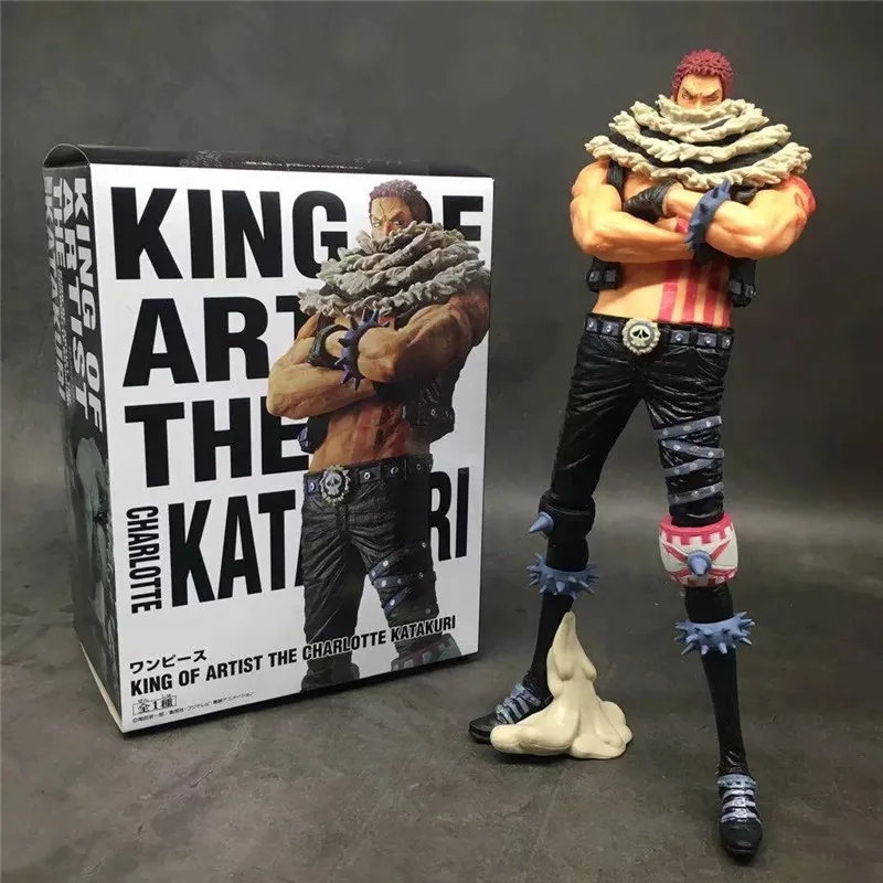 

Anime One Piece Figure Charlotte Katakuri King of Artist Action Figure PVC Model Toy Gift Zoro Sanji Ace Luffy Fighter 25cm