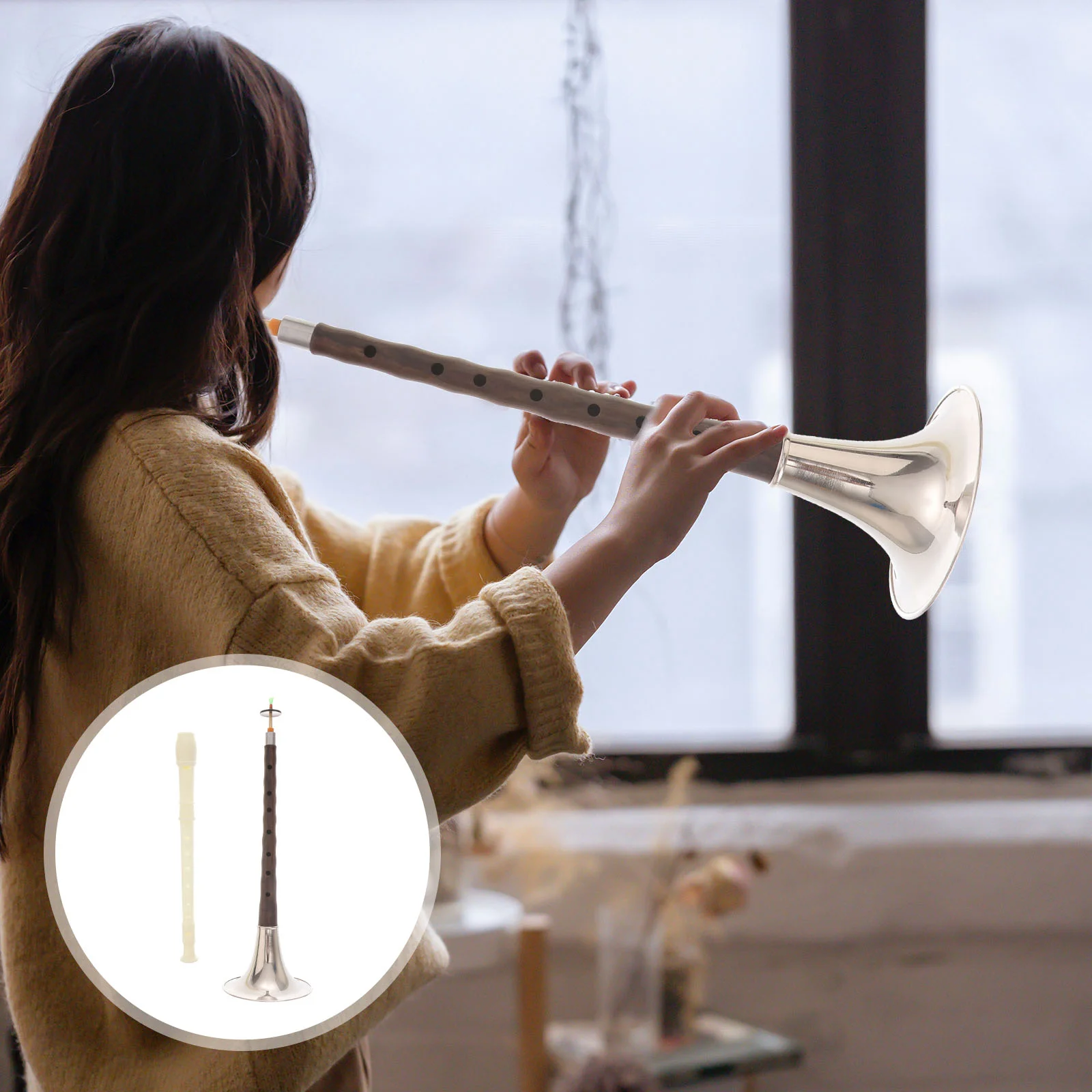 

1 шт. практичный изящный креативный духовой инструмент черное дерево Suona для дома и улицы