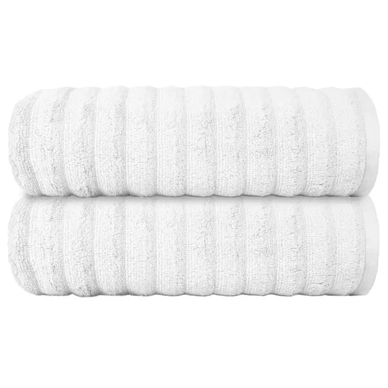 

Performance 2-Piece Towel Bath Sheet Set, Textured Arctic White Car wash clean towel Cars Auto Detailing