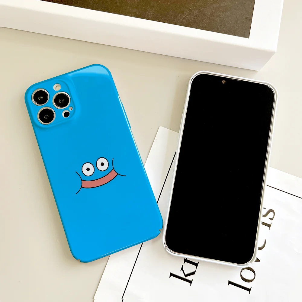 Фото Чехол для телефона D-dragon Q-Quest Slime для iPhone 17 16 15 14 13 12 Plus Pro Max Mini Air, глянцевый, лучшая цена, HD, жесткая пленка-накладка №4