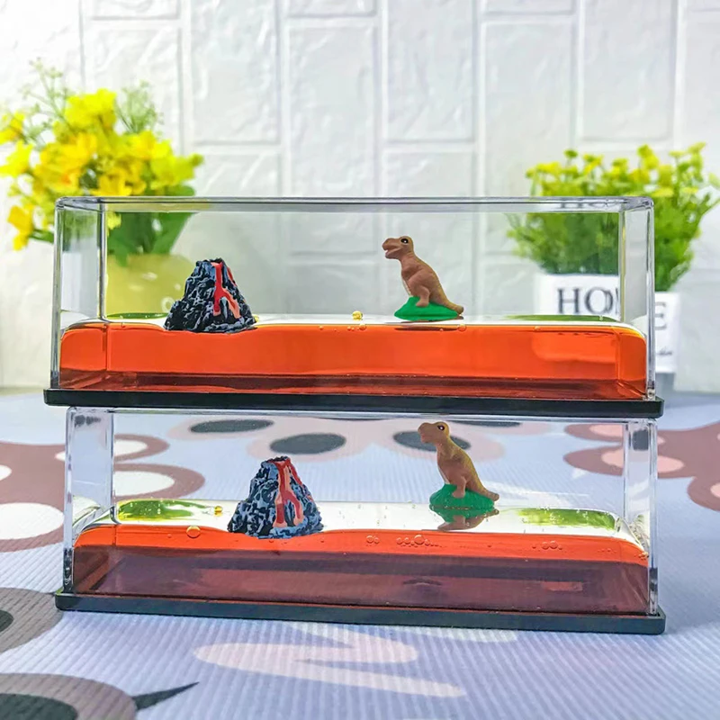 

Динозавры юрского периода, жидкости для дрифта, бутылка, песочные часы, украшение для гостиной, Креативные украшения для комнаты, строитель...