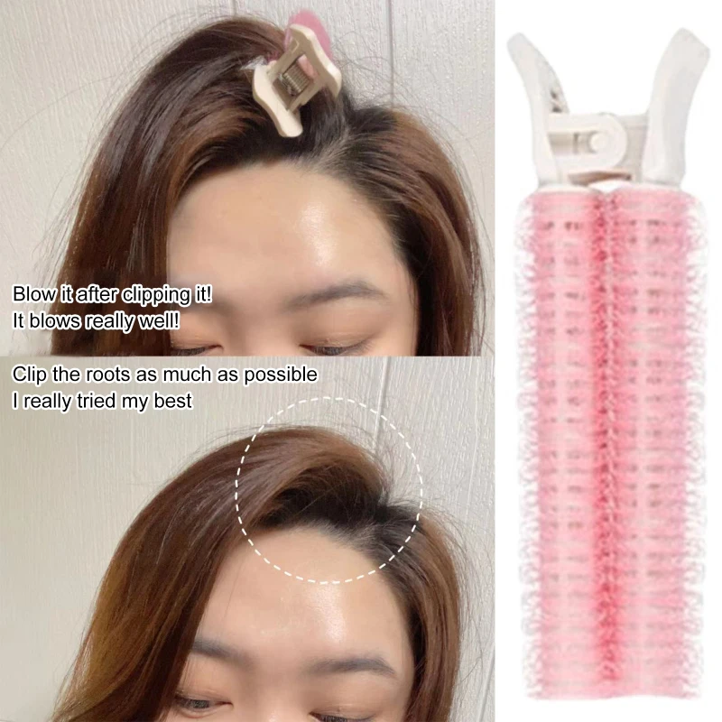 

2pcs Hair Root Fluffy Clip Air Bangs Curler Self-adhesive Curling Hair Lazy Curling Tube Hair Styling Tool Hair Curler Hair Pins