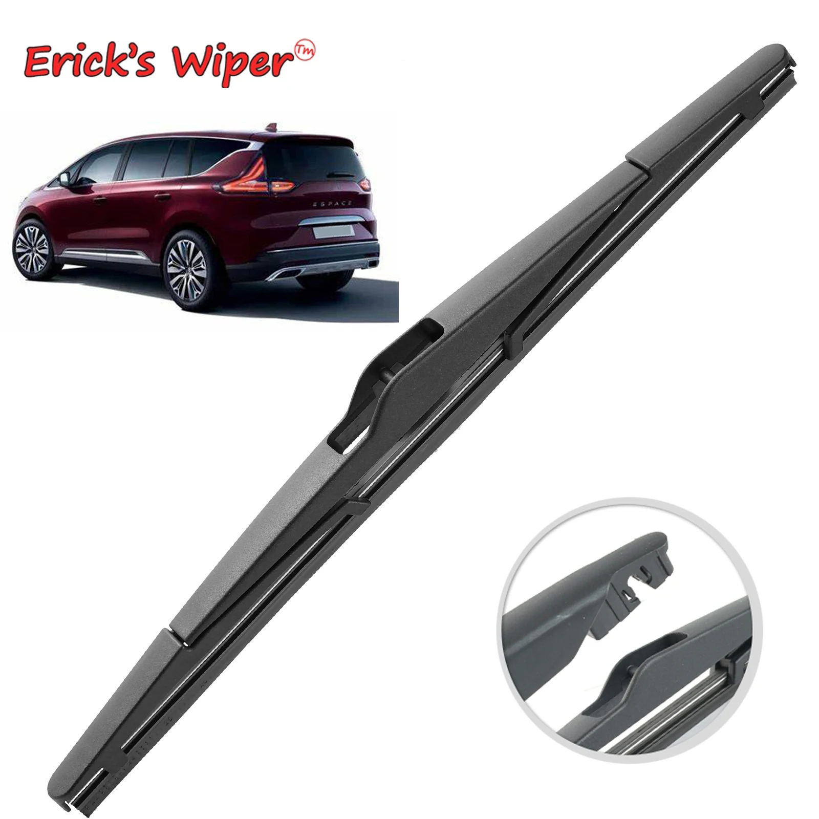 

Стеклоочиститель Erick's 12 дюймов, щетка заднего стеклоочистителя для Renault Espace V MK5 2015-2023 лобовое стекло, лобовое стекло, задняя дверь, автомобильная щетка от дождя