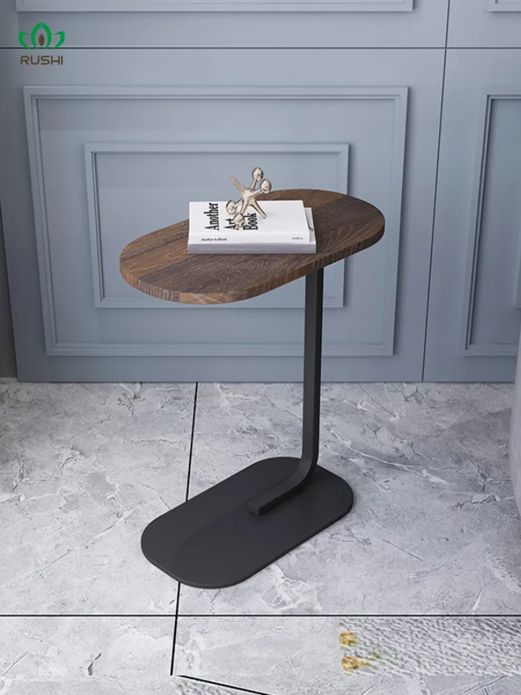 

Скандинавский современный минималистичный боковой столик в форме с, дизайнерский Маленький журнальный столик, угловой столик, съемный Диванный боковой стол, прикроватный столик