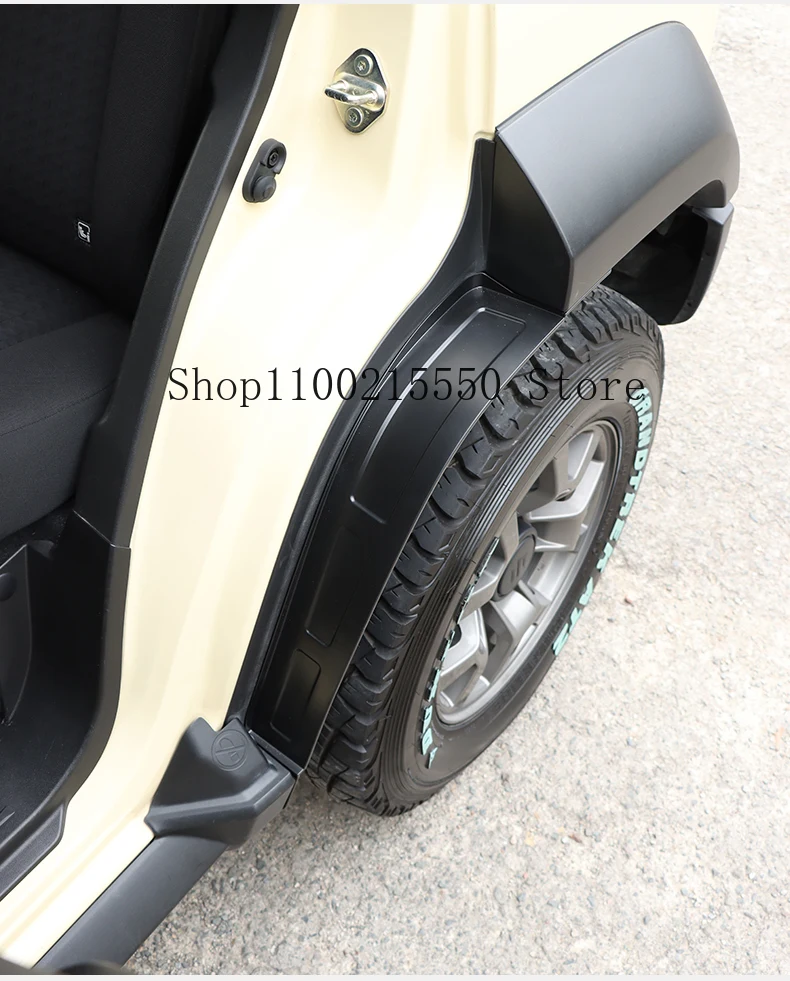 Фото Для Suzuki Jimny 2024 2025 брызговик 5 дверей Jimny JC74 задняя дверь крыло колесная арка подкладка внутренняя подкладка брызговик 2 шт./компл. №4