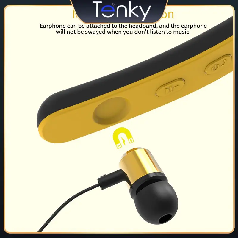 

Беспроводные стереонаушники, светящиеся наушники с длительным временем работы, магнитные наушники с подвесным воротником, Tws наушники, 120 м...