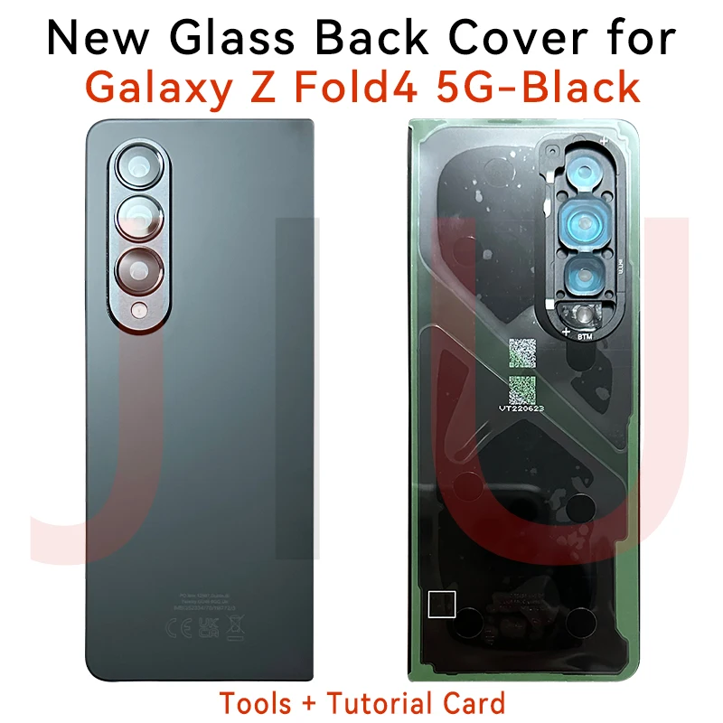 

Новинка для Samsung Galaxy Z Fold4 F936B F936U F936W F936N Задняя стеклянная крышка сменный задний корпус крышка аккумулятора с объективом камеры
