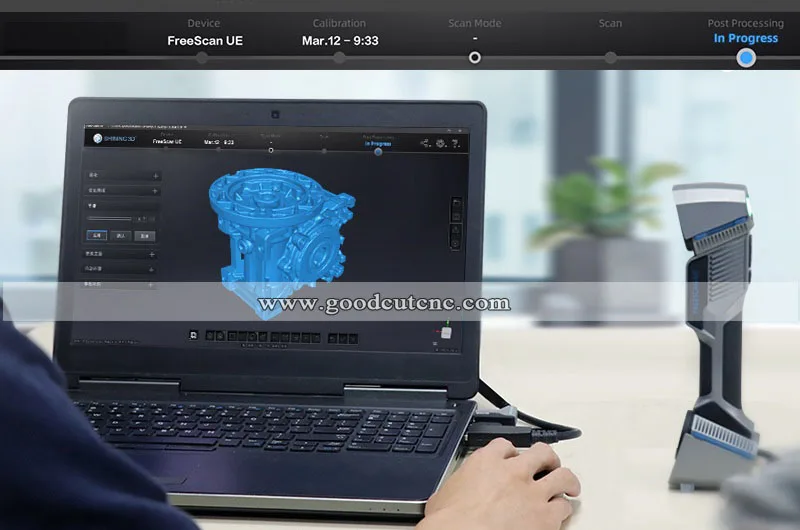 Сияющий лазерный 3d промышленный сканер FreeScan UE для продажи