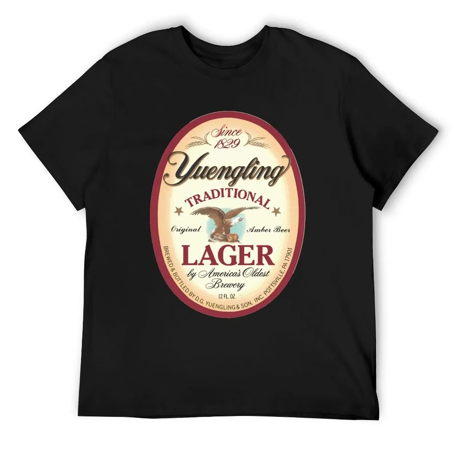 Официальный товар yuengling lager \t футболки с рисунком мешковатые рубашки винтажная
