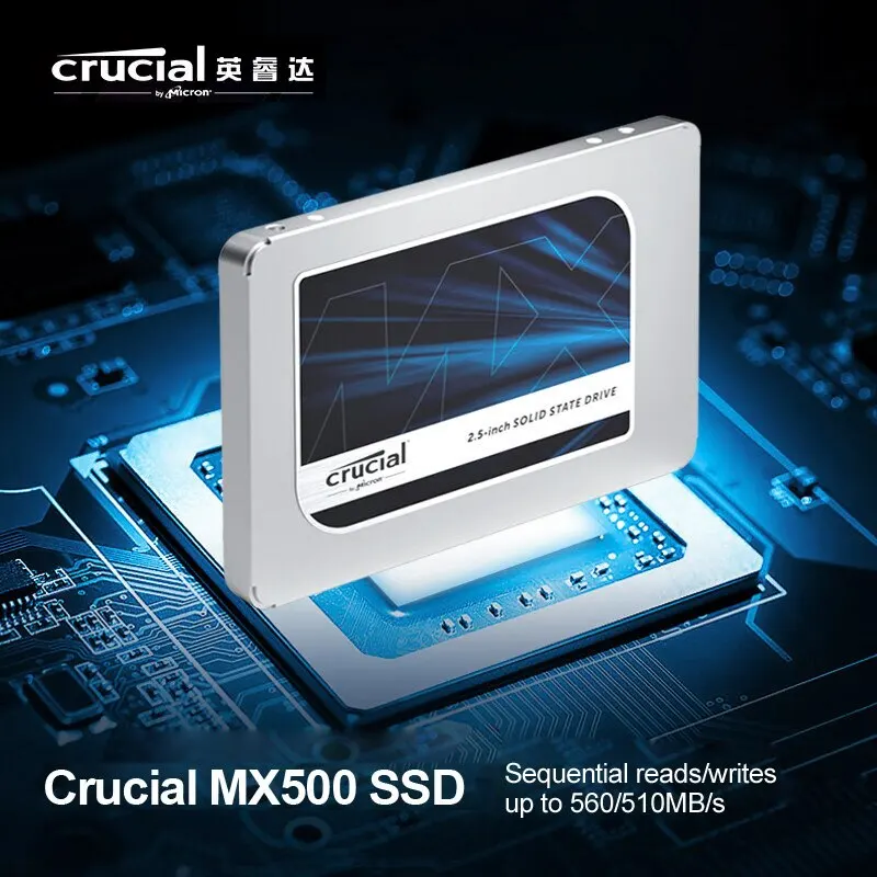 Crucial MX500 250GB-1Tb SATA3 Solid State Drive 2.5