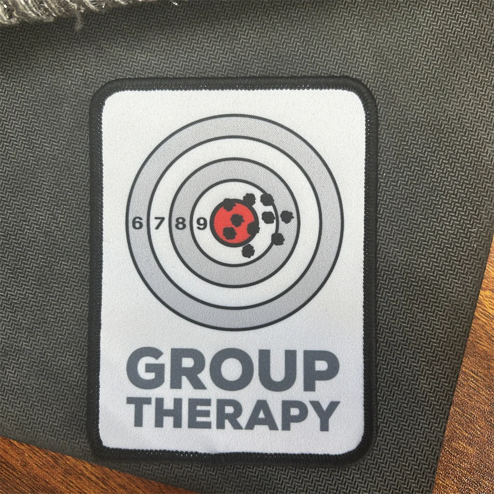 Групповая терапия снайперская мишень значок для морального духа печать