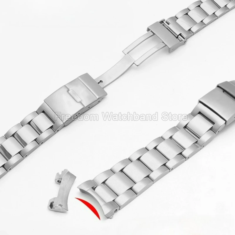Фото Браслет из нержавеющей стали с защитой от коррозии, 21 мм для Longines Conquest L3.781.4, ремешок для часов с пряжкой из нержавеющей стали №5