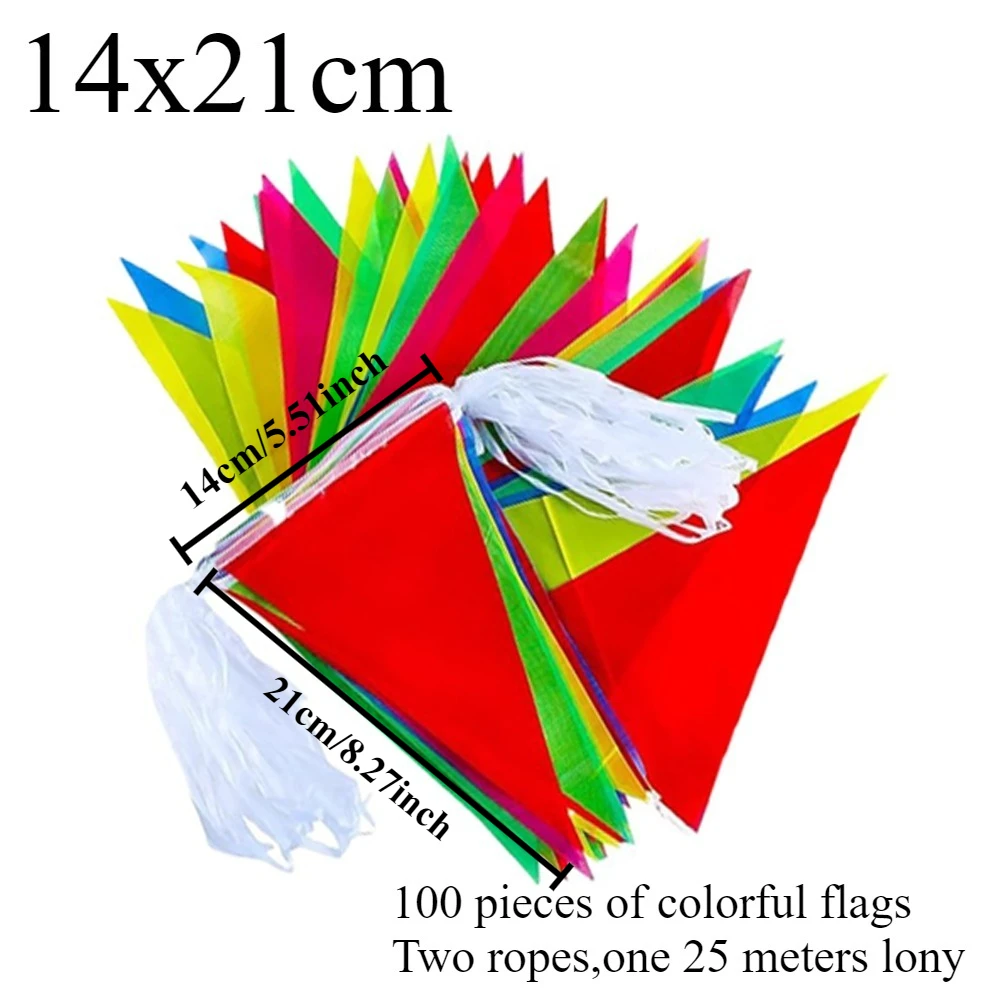 50-1000 мм разноцветные флаги с овсянкой, радужные треугольные флаги, украшение, флаг, фестиваль, уличное красочное свадебное подвесное украшение