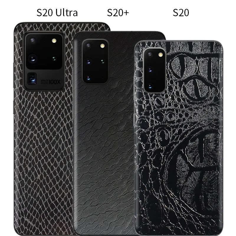 

Crocodile Snakeskin Wave Pattern Decorative For Samsung Galaxy Note 20 Ultra 10 S21 S20 S9 Protector S10 Plus Back Film Sticker
