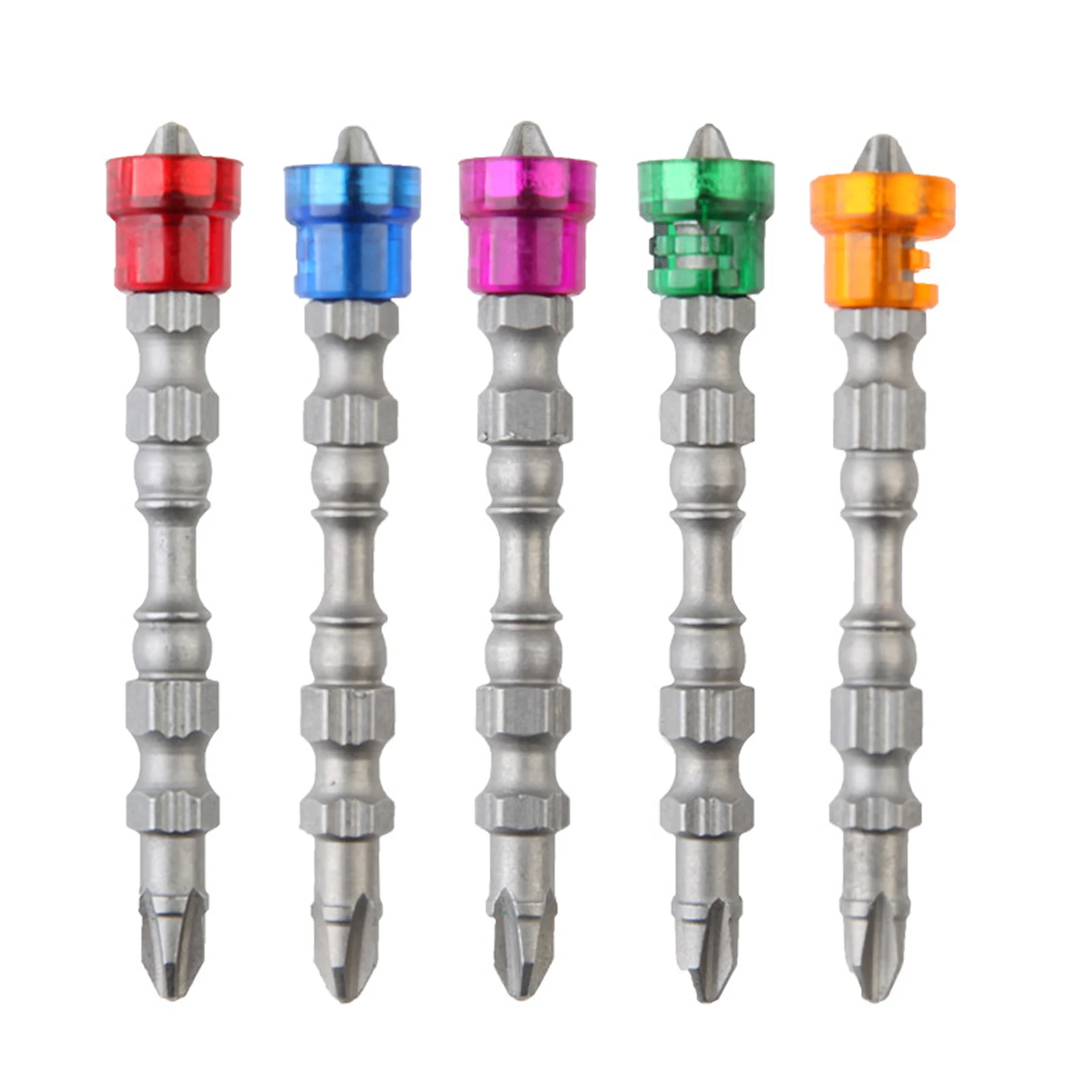 

5Pcs PH2 S2 Alloy Phillips Single Head Magnetic Screwdriver Bits Anti-Slip 1/4 Inch Hex Shank Drywall Electric Screwdriver Tools
