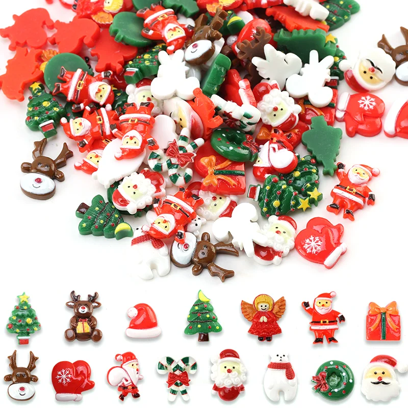 

48 шт., декоративные полимерные детали для ногтей, 15-20 мм