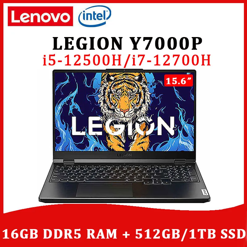 Lenovo Legion Y7000P Gaming Laptop 2022 New 12th Intel i7-12700H 16GB RAM 1TB SSD RTX3050Ti 165Hz 15.6inch Windows 11 Notebook