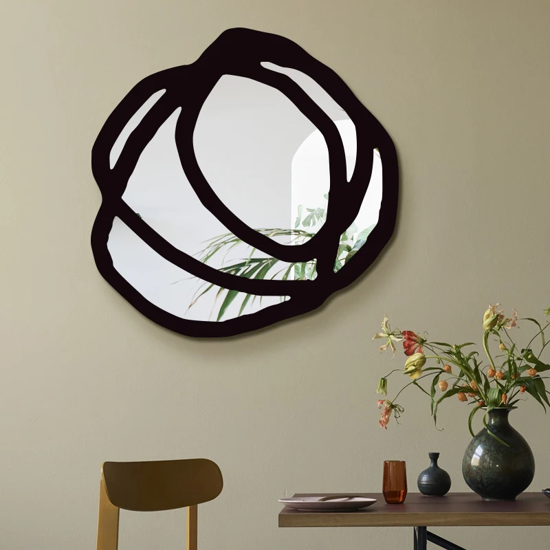 

Large Wall Decorative Mirror Aesthetic Shower Vanity Decorative Mirror Bedroom Dekoracyjne Lustro Home Decoration Luxury YY50DC