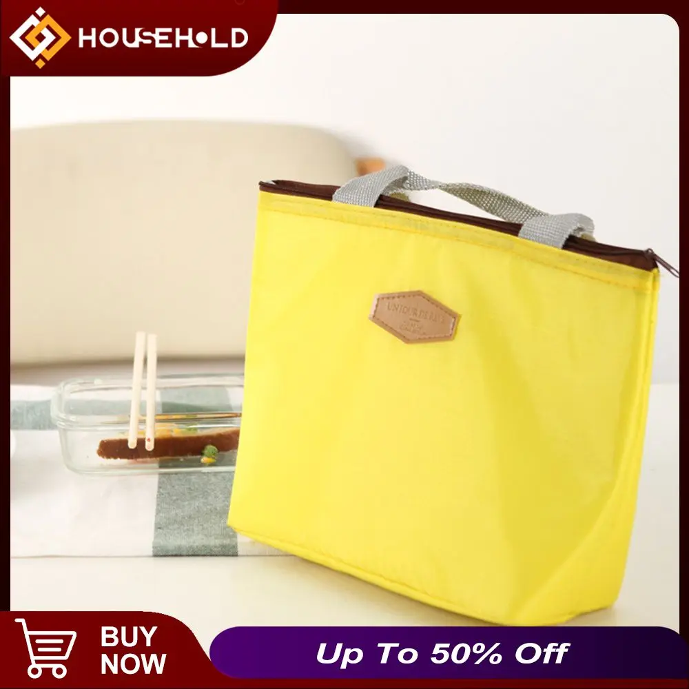 

Portable Food Storage Bags Waterproof 28x19x8cm Tote Bags Insulated Large Capacity Handbag Storage Tools Picnic Lunch Bag