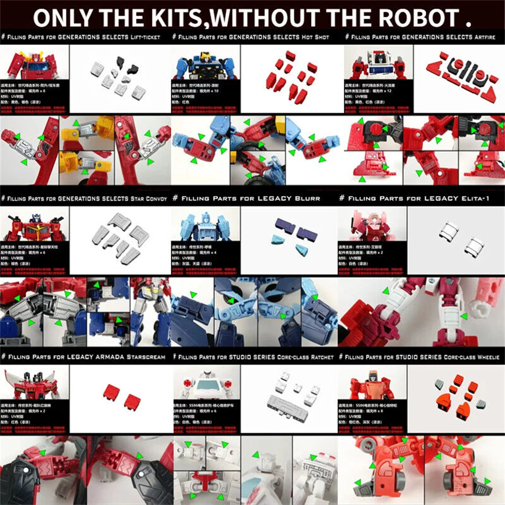 

Shockwave лабораторный наполнитель обновление для трансформации SS86/Legacy/осколченное стекло/поколения выбирает аксессуары для экшн-фигурок