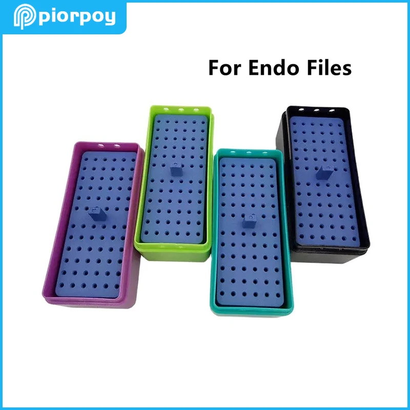 

Dental 72 Holes Endo Files Holder Dentistry Disinfection Box Stand Autoclavable File Organizer Case Dentist Lab Supplies
