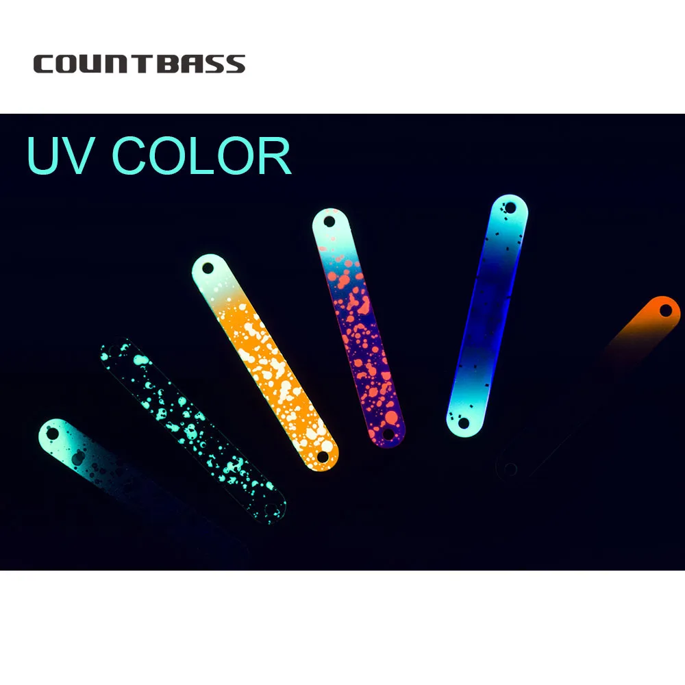 COUNTBASS 6 шт. латунные ложки для форели 3/64 унций 1 3 г 5/64 2 с крючком без заусенцев