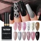 Гель-лак для ногтей Parkson, 12 мл, черные блестки для маникюра, полуперманентные Блестящие Блестки, отмачиваемый УФ-лак, украшение для дизайна ногтей