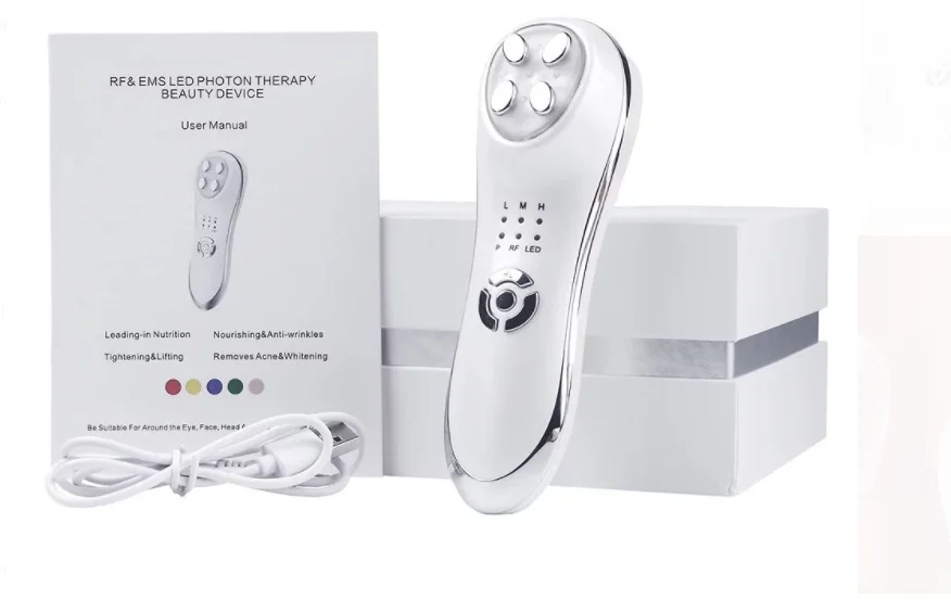 

5 in 1 EMS Mesotherapy Electroporation RF Radio Frequency Facial LED Light Photon Skin Care Device Face Lifting Tighten Eye Care