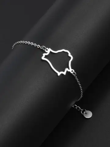 Браслет-талисман из нержавеющей стали для женщин и девушек, 16 см, @ 363321