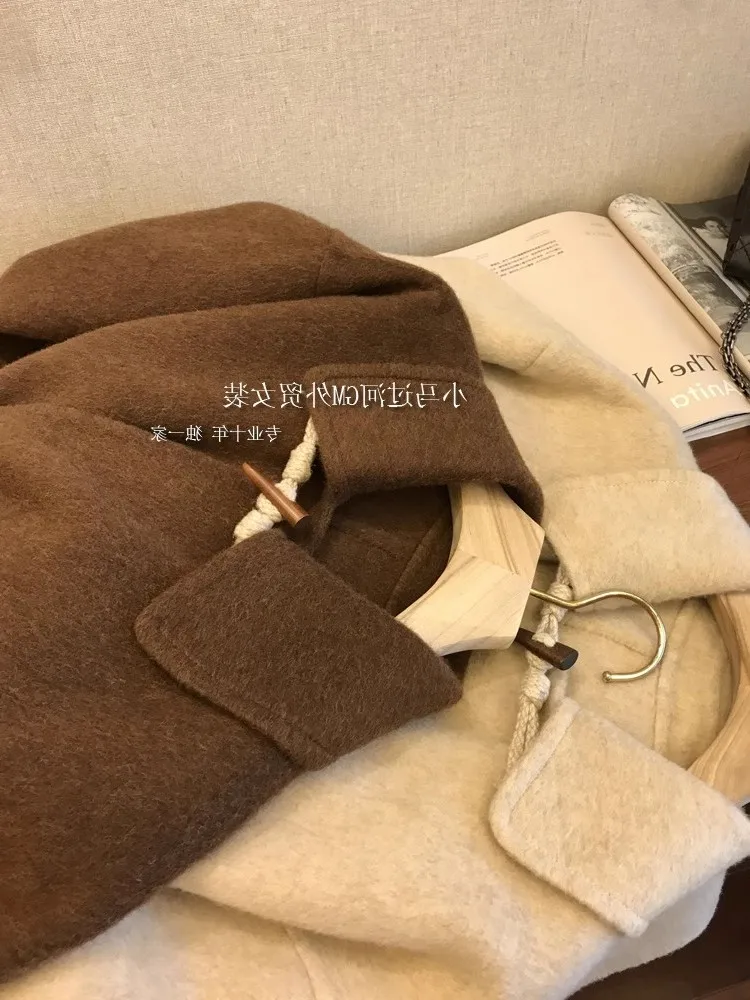 Художественное шерстяное пальто в стиле ретро для женщин осенне-зимний новый