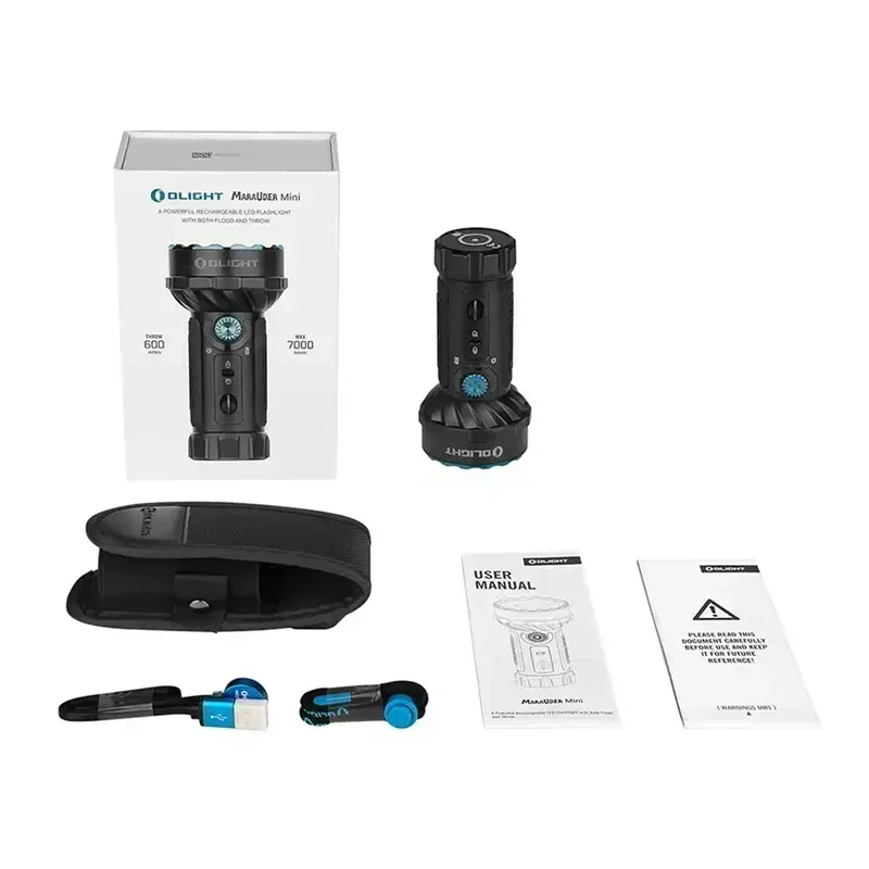Olight Marauder Mini 7000 люмен светодиодный фонарик перезаряжаемый встроенный аккумулятор
