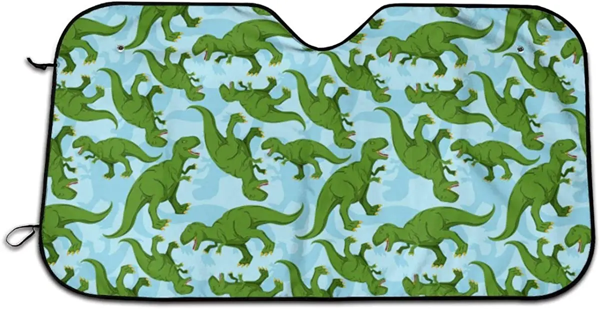 

Солнцезащитный козырек для лобового стекла автомобиля с текстурным рисунком динозавра-блокирует УФ-лучи солнцезащитный козырек для защит...