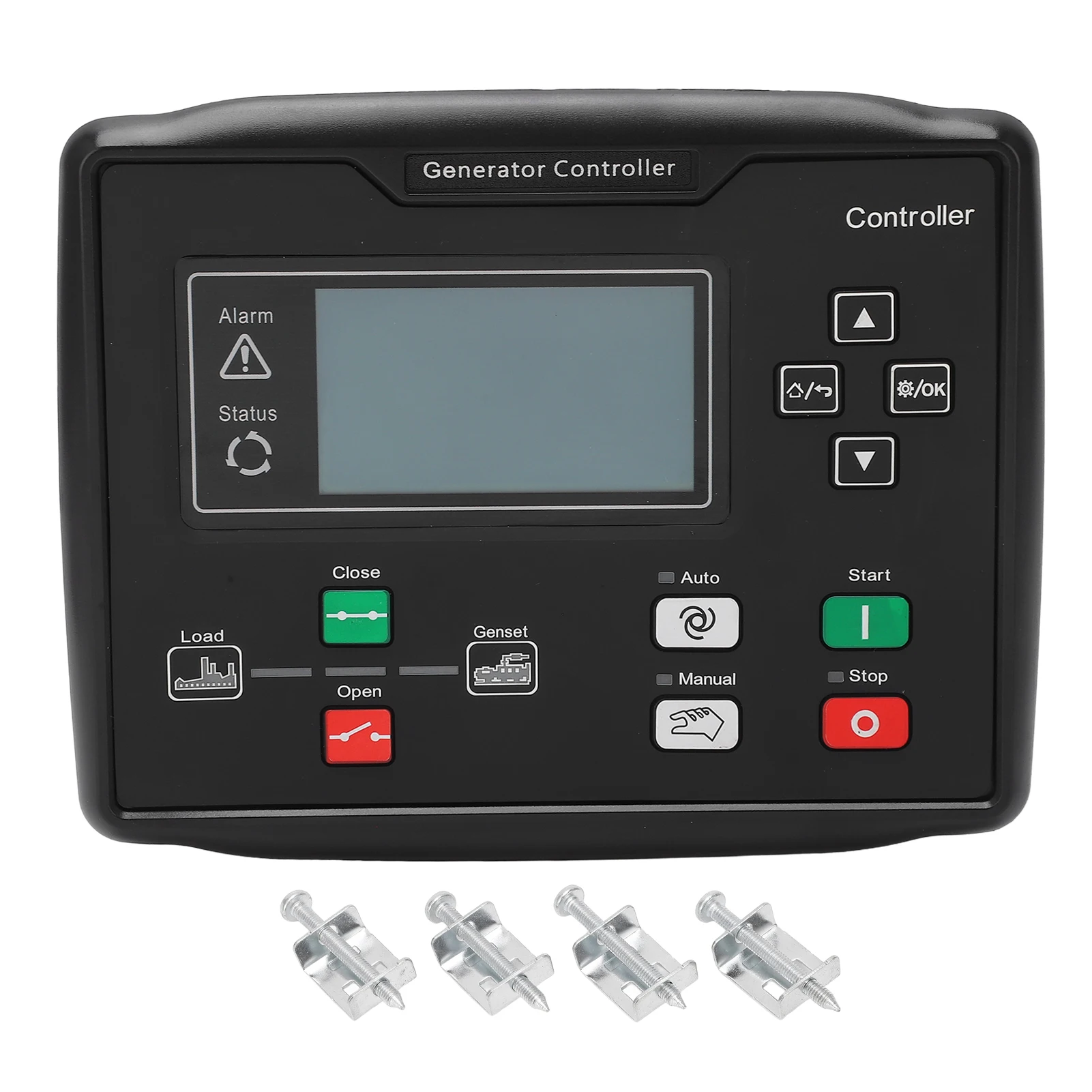 

Motor Unit Controller Automatic Start Stop Compact Wear Resistant Generator Controller Silicone Panel Buttons with Flame