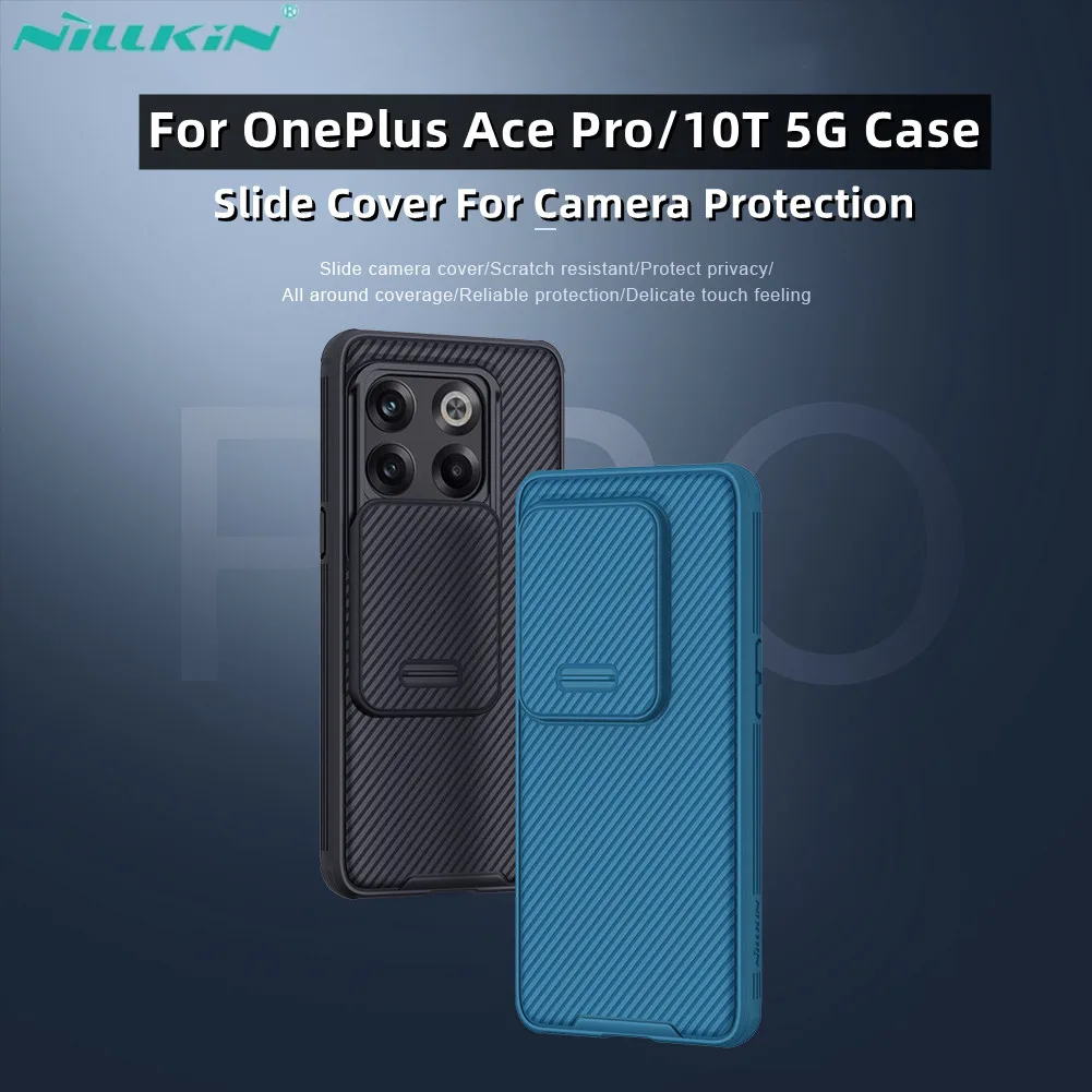 

NILLKIN For OnePlus Ace Pro Case Protect Camera Privacy Camshield Pro Phone Cases For OnePlus 10T 5G Lens Protective Back Cover