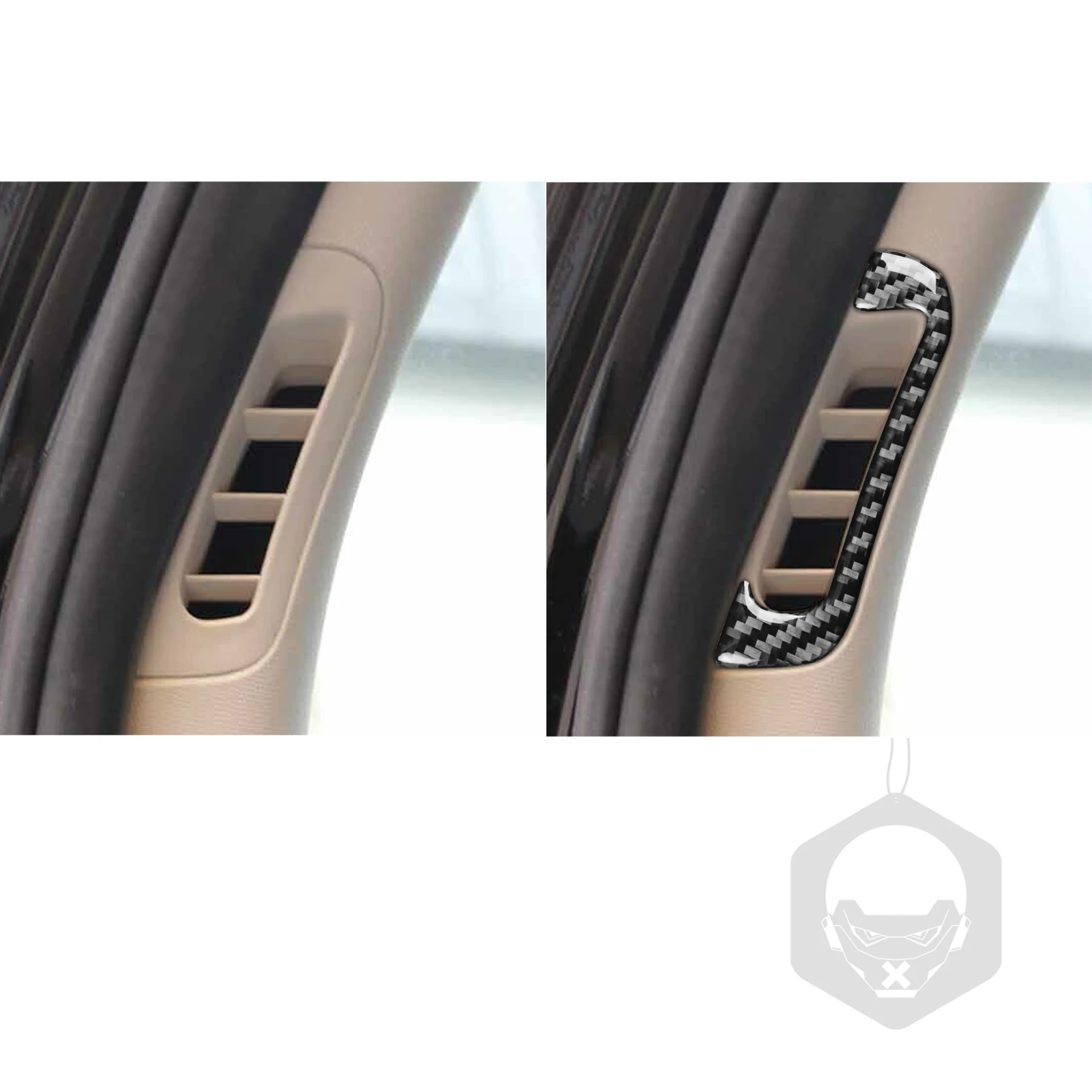 Для Dodge Durango 2014-2020 для Jeep Grand Cherokee 12-21 углеродное волокно а-столб решетка