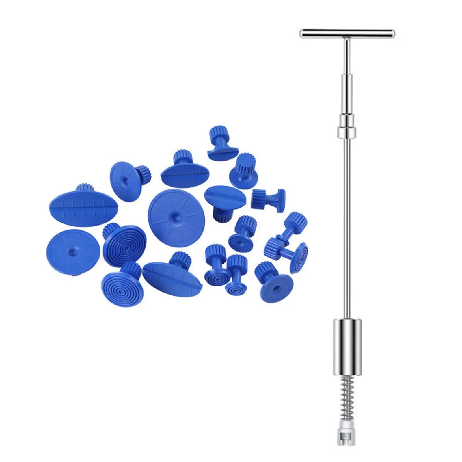 

18 Pieces dents repair Kit T Shaped Puller Bar Accessories dents Puller Kit for Refrigerator Trucks Metal Surface