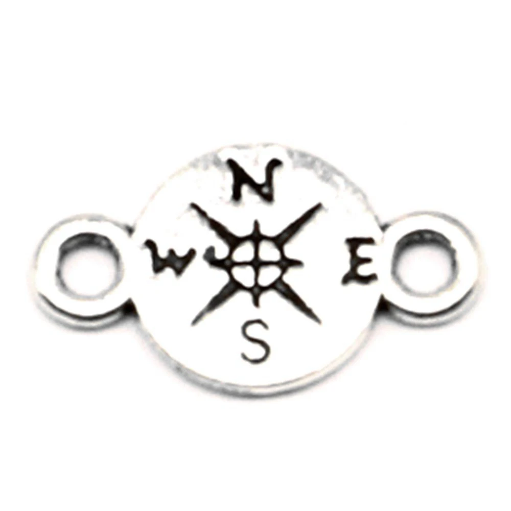 

210pcs Wholesale Jewelry Lots Compass Charms Pendant Supplies For Jewelry Materials 9x17mm
