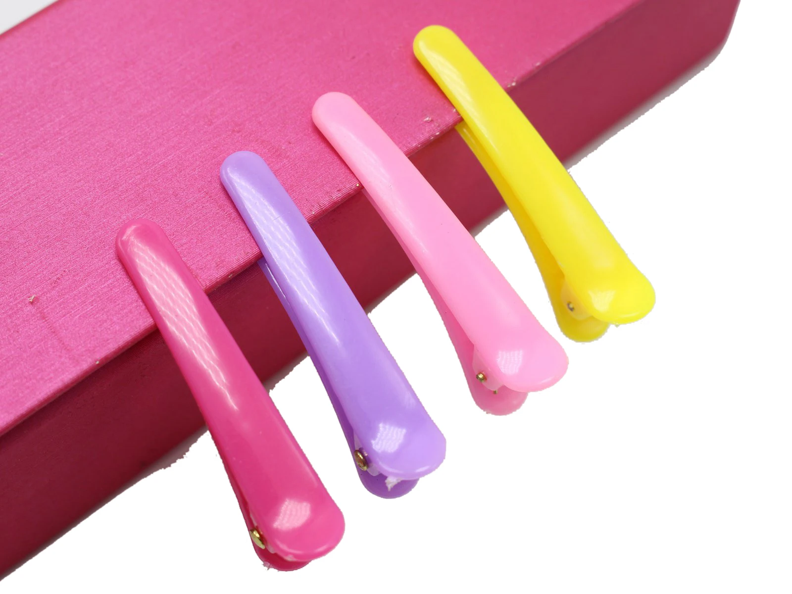 Plastic Prong Alligator Hair Clips Bows Diy 4.5cm