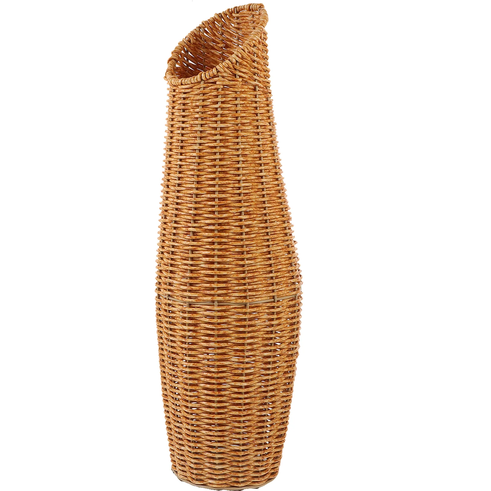Rattan Vase Home Decor Pots for Plants Holder Simple Flower Bud Woven Plastic Bride Office Decorative Basket