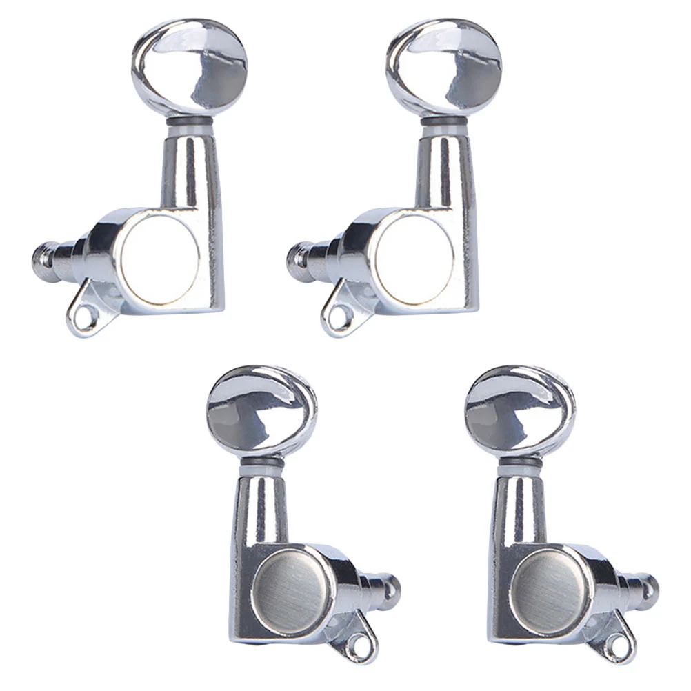 

4Pcs Guitar Tuners Head Tuning Peg Machine Head Tuners Ukulele Head Tuner String Tuning Pegs Keys Ukulele Head Knob