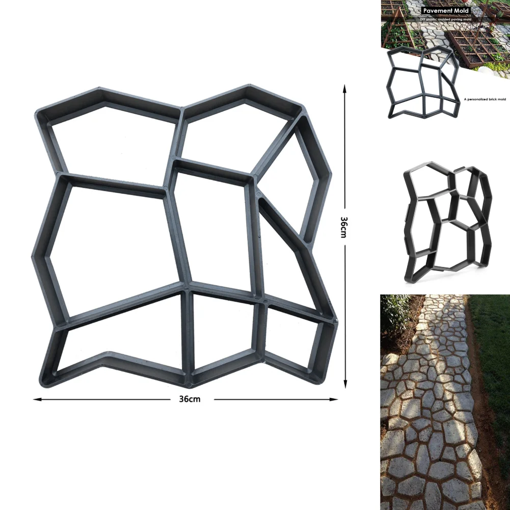 Рельефная пластиковая плитка искусственная Цементная садоводство