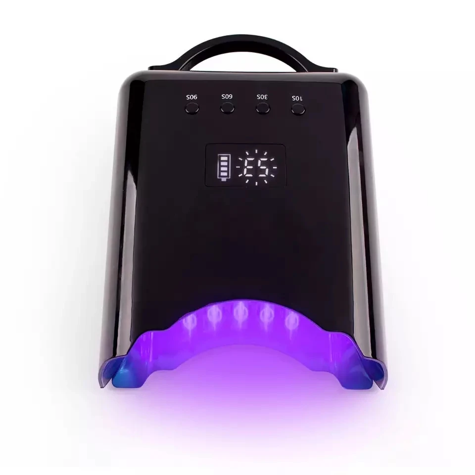

New Design 78W fast curing thumb cordless uv LED lamp professional nail dryer uv led lamp rechargeable nail lamp