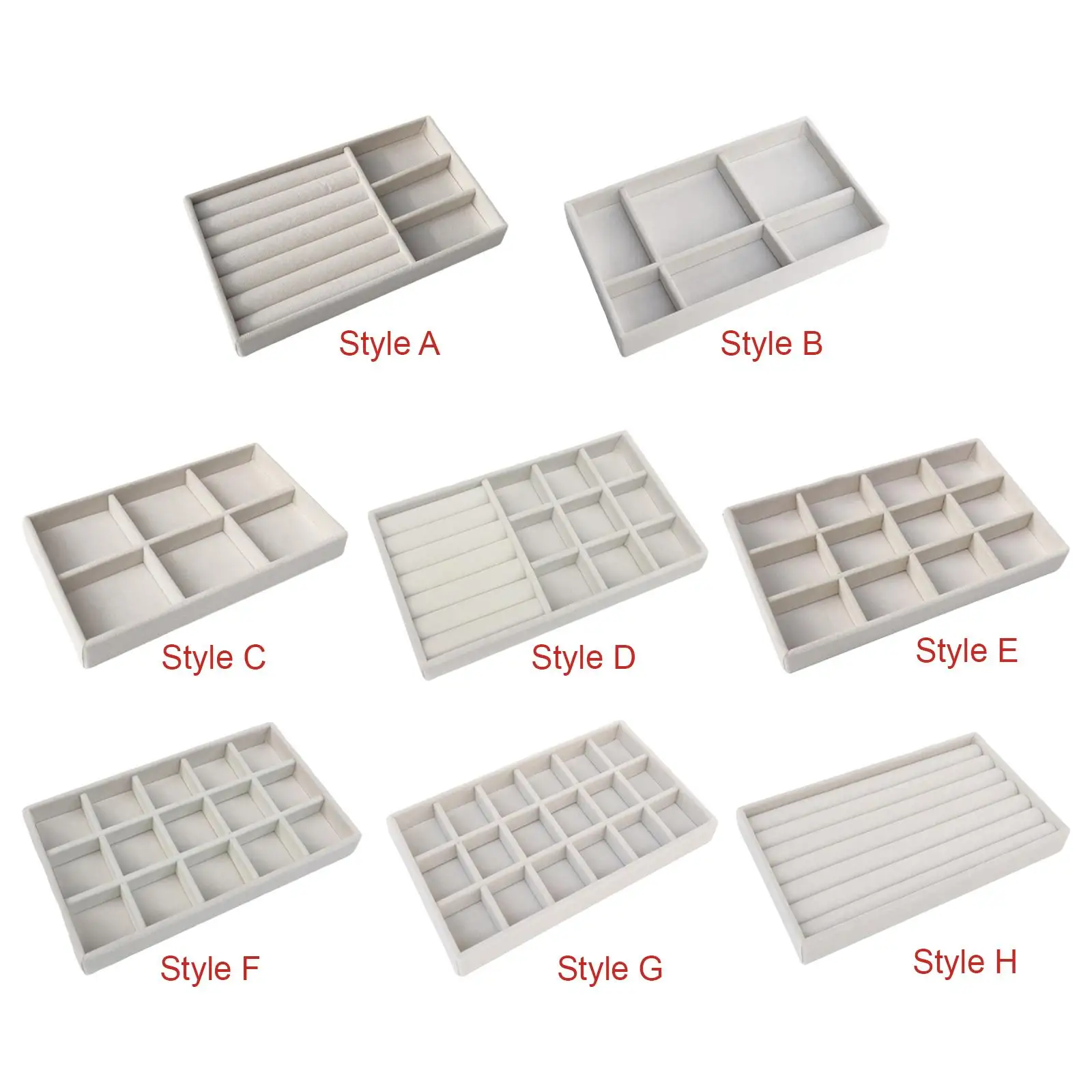 

Multipurpose Jewelry Tray Organizer Large Capacity for Beads Brooch Chains