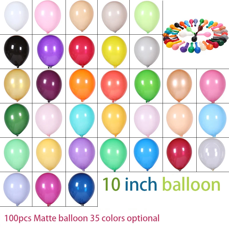 

50/100pcs Latex Balloons 35 Colors Optional Birthday Party Decor Adult Wedding Decorations Helium Baby Shower Wholesale Balloon